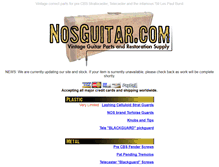 Tablet Screenshot of nosguitar.com
